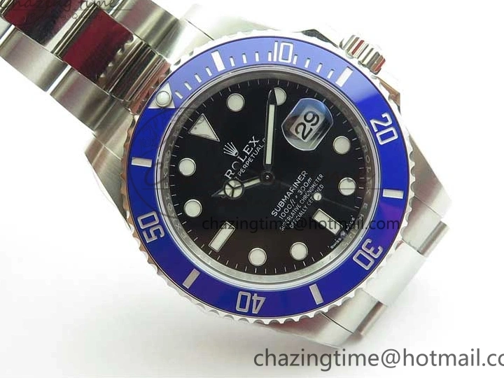 MiroTime 0319 Submariner 41mm 126619 LB Blue Ceramic EWF Black Dial on SS Bracelet A Effortless 2766